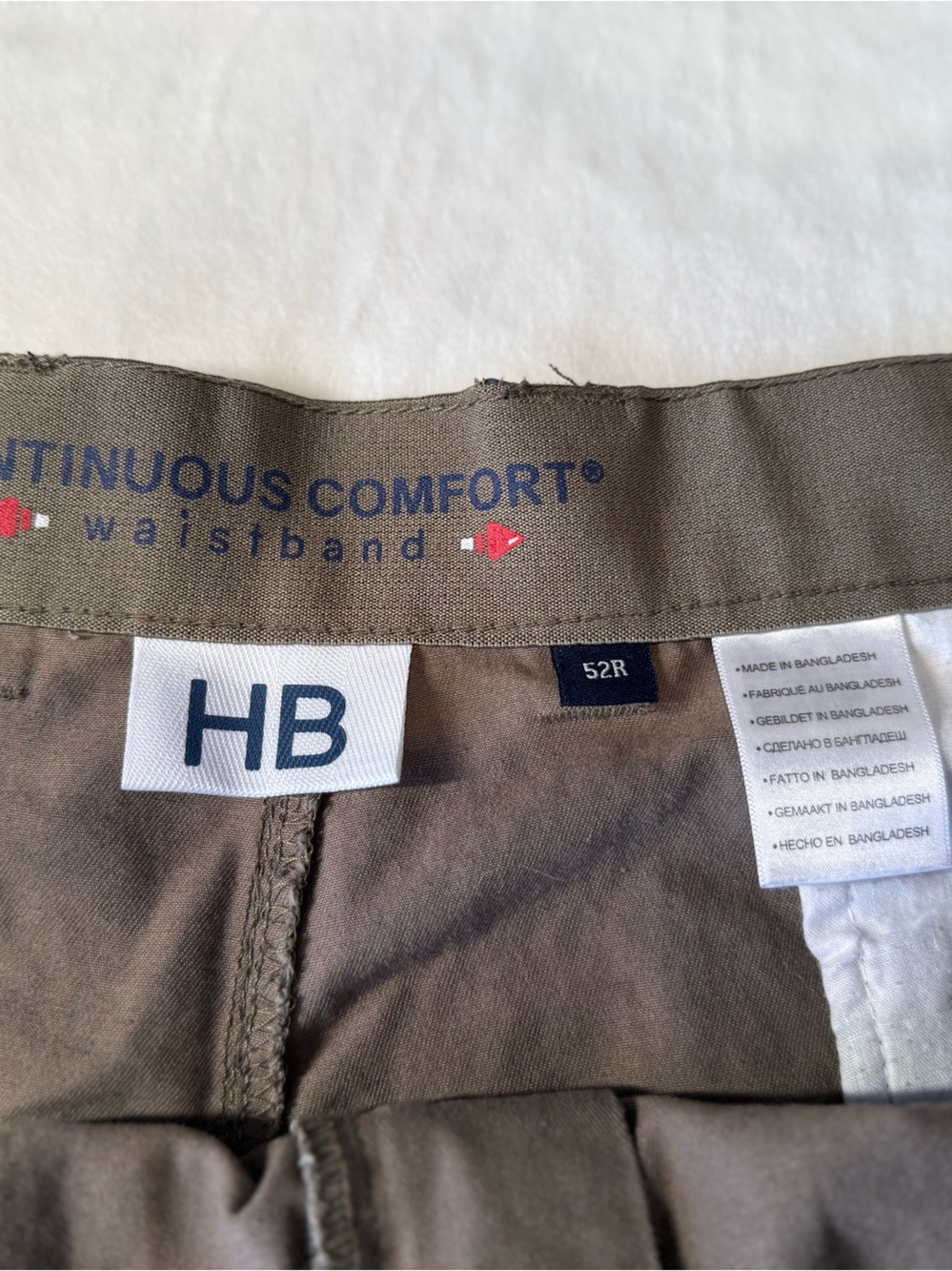 Harbor Bay Men’s Cargo Shorts 52R Olive Utility Hiking Work Casual Big & Tall - Picture 3 of 5